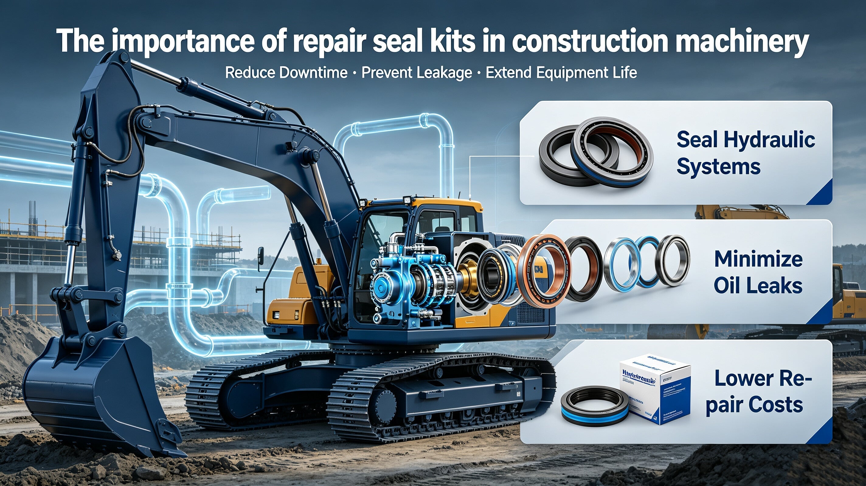 The importance of repair seal kits in construction machinery