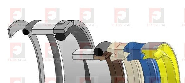 Caterpillar Excavator, CTC-7X2685, Hydraulic Seal Kit, Rod 2.750 x Bore 4.500, Models 215, 215B, 215C, 219, 225, 225B, 225D