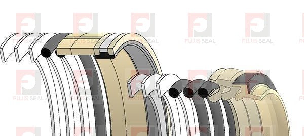 Hyundai Excavator, HYU-31Y1-02870, Hydraulic Seal Kit, Rod 65.000 x Bore 100.000, Models R210LC-3