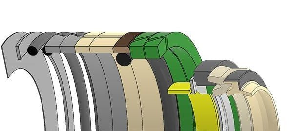 Case Excavator, JIC-164493A1, Hydraulic Seal Kit, Rod 75.000 x Bore 100.000, Models 9010B