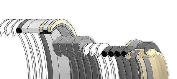 LZ007320 NOK Seal Kit For CX350C Case Excavator Dipper Cylinder - product detail 2