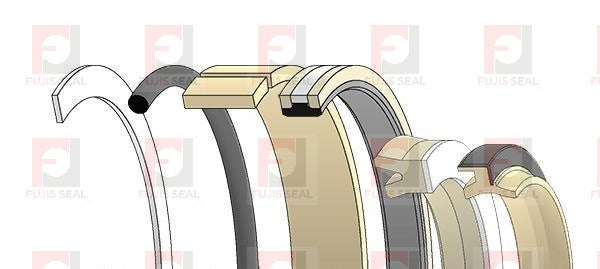 Komatsu Excavator, KOM-205-63-94100K, Hydraulic Seal Kit, Rod 80.000 x Bore 130.000, Models PC220LC-8