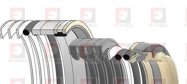 Komatsu Excavator, KOM-207-63-K1230K, Hydraulic Seal Kit, Rod 100.000 x Bore 140.000, Models PC340-6K, PC340LC-6K, PC340NLC-6K