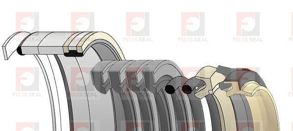 Komatsu Excavator, KOM-21P-63-K1611K, Hydraulic Seal Kit, Rod 75.000 x Bore 110.000, Models PC150-6K, PC150LC-6K, PC160-6K