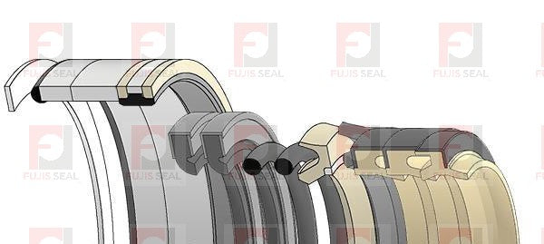 Komatsu Excavator, KOM-21P-63-K3600K, Hydraulic Seal Kit, Rod 70.000 x Bore 105.000, Models PC150-6K, PC150LC-6K, PC160-6K