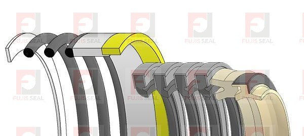 Komatsu Excavator, KOM-707-98-14410, Hydraulic Seal Kit, Rod 40.000 x Bore 70.000, Models GD313A-1, GD461A-1, PC15-1, PC15-2