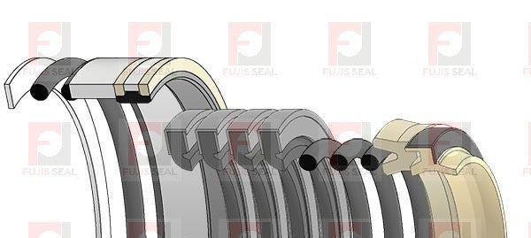 Komatsu Excavator, KOM-707-98-25870, Hydraulic Seal Kit, Rod 50.000 x Bore 85.000, Models PC45MRX-1, PC50MR-2
