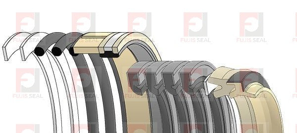 Komatsu Excavator, KOM-707-98-34120, Hydraulic Seal Kit, Rod 55.000 x Bore 100.000, Models PC50UU-1, PC50UU-2