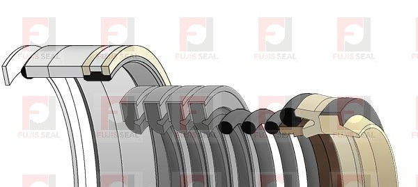 Komatsu Excavator, KOM-707-98-36200, Hydraulic Seal Kit, Rod 65.000 x Bore 95.000, Models PC100-5, PC100-6, PC100L-5