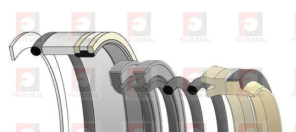 Komatsu Excavator, KOM-707-98-37130, Hydraulic Seal Kit, Rod 70.000 x Bore 100.000, Models PC150-3, PC150LC-3