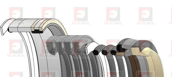Komatsu Excavator, KOM-707-98-38520, Hydraulic Seal Kit, Rod 75.000 x Bore 110.000, Models PC150-5, PC180LC-6K, PC180NLC-6K