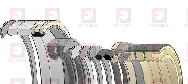 Komatsu Excavator, KOM-707-98-39611, Hydraulic Seal Kit, Rod 80.000 x Bore 115.000, Models PC210LC-10, PC228USLC-10