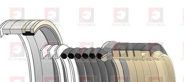 Komatsu Excavator, KOM-707-99-37290, Hydraulic Seal Kit, Rod 70.000 x Bore 105.000, Models PC160LC-7, PC160LC-7K, PC160LC-7K-KA, PC180LC-7K, PC180NLC-7K