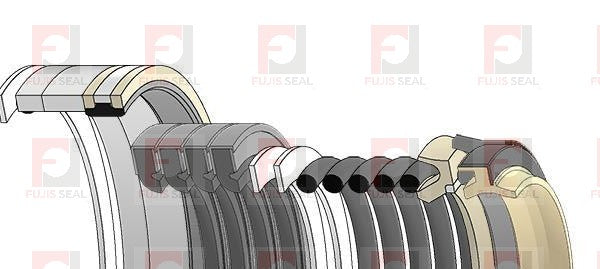 Komatsu Excavator, KOM-707-99-38790, Hydraulic Seal Kit, Rod 75.000 x Bore 110.000, Models PC138USLC-8