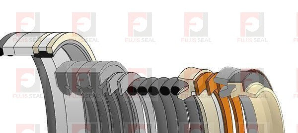 Komatsu Excavator, KOM-707-99-39650, Hydraulic Seal Kit, Rod 75.000 x Bore 110.000, Models PC170LC-10, PC170LC-11