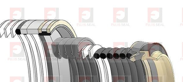 Komatsu Excavator, KOM-707-99-44380, Hydraulic Seal Kit, Rod 75.000 x Bore 115.000, Models PC138USLC-2