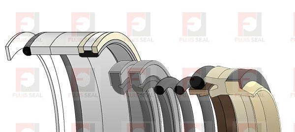 Komatsu Excavator, KOM-707-99-47610, Hydraulic Seal Kit, Rod 90.000 x Bore 130.000, Models PC220-3, PC220LC-3