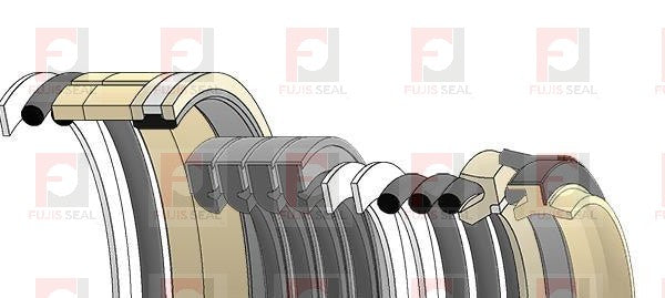 Komatsu Excavator, KOM-707-99-56220, Hydraulic Seal Kit, Rod 90.000 x Bore 140.000, Models PC600LC-6A, PC600LC-8