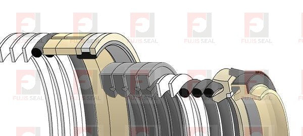 Komatsu Excavator, KOM-707-99-58310, Hydraulic Seal Kit, Rod 100.000 x Bore 140.000, Models PC220-6, PC220LC-6, PC220LC-6LE
