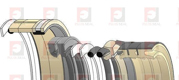 Komatsu Excavator, KOM-707-99-58320, Hydraulic Seal Kit, Rod 100.000 x Bore 140.000, Models PC220-6, PC220LC-6, PC220LC-6LE, PC230-6