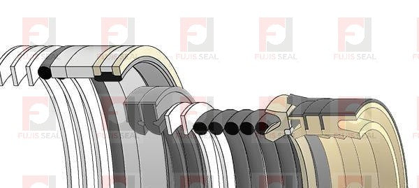 Komatsu Excavator, KOM-707-99-67290, Hydraulic Seal Kit, Rod 110.000 x Bore 160.000, Models PC1100-6, PC1250-7, PC1250LC-7, PC1250SP-7