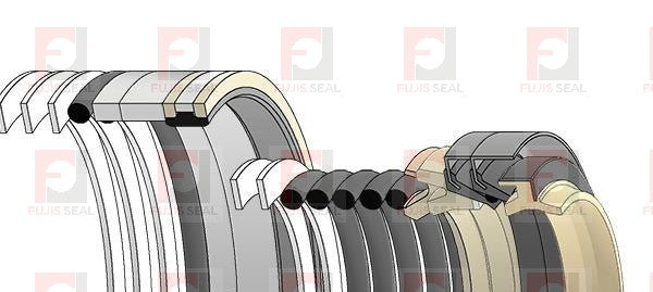 Komatsu Excavator, KOM-707-99-77120, Hydraulic Seal Kit, Rod 140.000 x Bore 200.000, Models PC1100-6, PC1250-7, PC1250LC-7