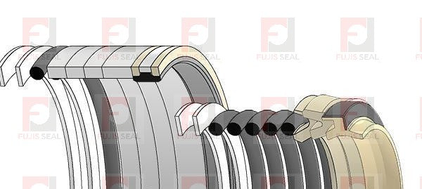 Komatsu Excavator, KOM-707-99-77220, Hydraulic Seal Kit, Rod 140.000 x Bore 200.000, Models PC650-5