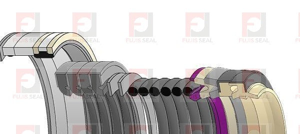 Komatsu Excavator, KOM-721-98-01751, Hydraulic Seal Kit, Rod 120.000 x Bore 185.000, Models PC490LCi-11