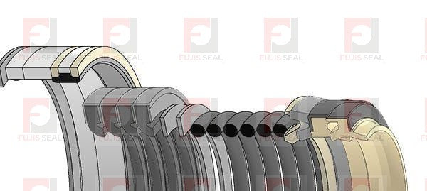 Komatsu Excavator, KOM-721-98-01960, Hydraulic Seal Kit, Rod 100.000 x Bore 140.000, Models PC360LCi-11