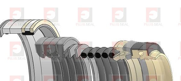 Komatsu Excavator, KOM-721-98-02330, Hydraulic Seal Kit, Rod 95.000 x Bore 135.000, Models PC210LCi-10, PC210LCi-11