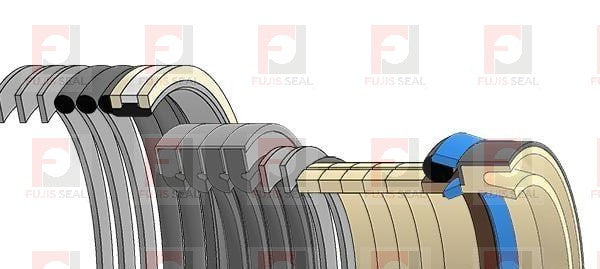 Komatsu Excavator, KOM-878000425, Hydraulic Seal Kit, Rod 60.000 x Bore 100.000, Models PC95R-2