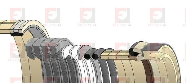 Komatsu Excavator, KOM-878000608, Hydraulic Seal Kit, Rod 50.000 x Bore 90.000, Models PC95R-2