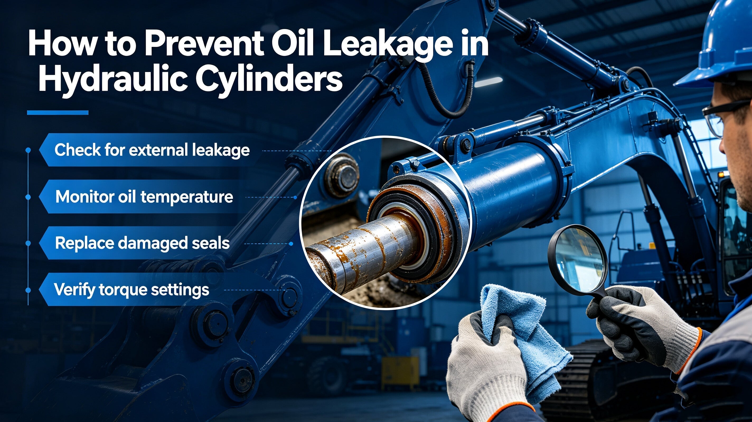 How to prevent hydraulic cylinder oil leakage