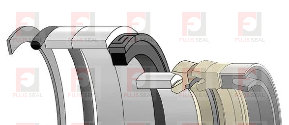 1543266C1 seal kit for 590 Super L Case backhoe loader lift cylinder