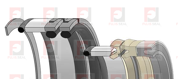 Case Backhoe loader, JIC-1980412C2 Hydraulic Seal Kit Rod 2.500 X Bore 5.500