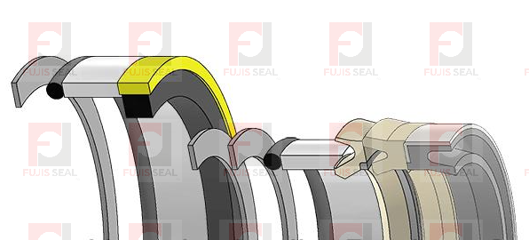 1986823C2 seal kit for 821B Case backhoe loader Lift cylinder