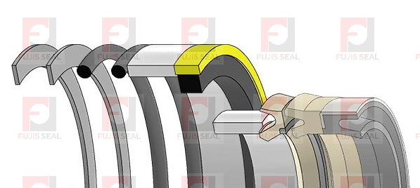 7X2825 Inch seal kit for caterpillar backhoe loader Stick cylinder 436C 446B