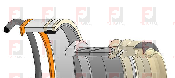 AH153497 seal kit for 450H 450J John Deere backhoe loader blade angle cylinder