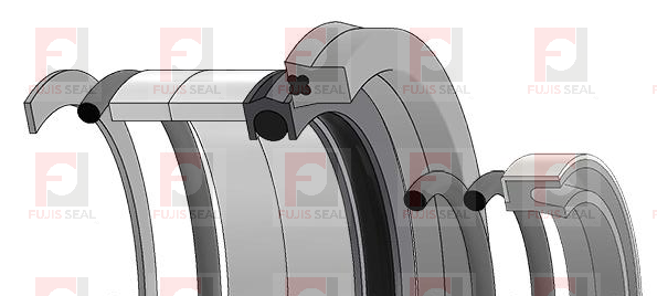 AT142582 seal kit for 410D 415B John Deere backhoe loader clam cylinder