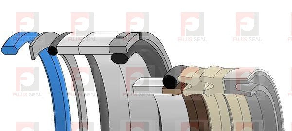 Caterpillar Excavator, CTC-3E8880, Hydraulic Seal Kit, Rod 5.750 x Bore 8.250, Models 245, 245B, 245D