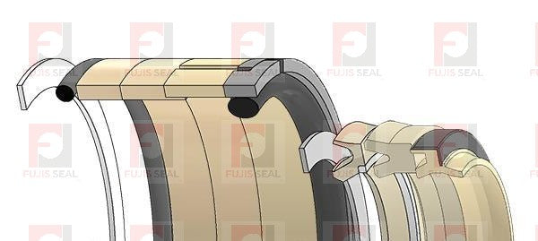 Caterpillar Wheel Loader, CTC-6510204 Hydraulic Seal Kit Rod 100.000 X Bore 170.000