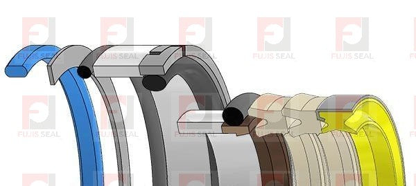 Caterpillar Excavator, CTC-7X2705, Hydraulic Seal Kit, Rod 3.250 x Bore 5.500, Models 215B, 225, 225B, 225D, 227, 229, 229D