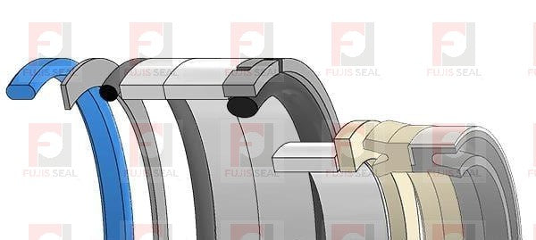 Caterpillar Excavator, CTC-8T1461, Hydraulic Seal Kit, Rod 4.250 x Bore 6.500, Models 231D, 235, 235 FS, 235B, 235C, 235C FS, 235D