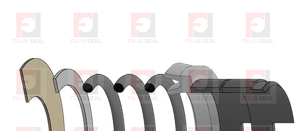 Case Backhoe loader, JIC-D42874 Hydraulic Seal Kit Rod 2.000