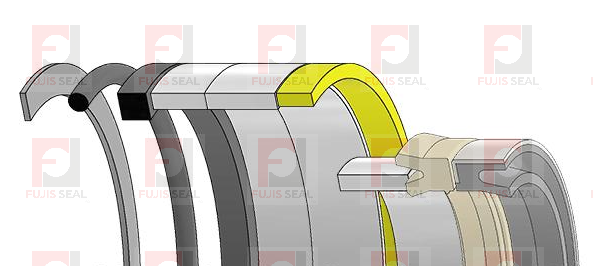Case Backhoe loader, JIC-G105560 Hydraulic Seal Kit Rod 2.500 X Bore 4.500