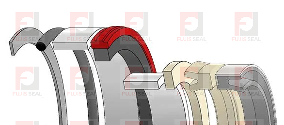Case Backhoe loader, JIC-G109424 Hydraulic Seal Kit Rod 2.500 X Bore 4.000