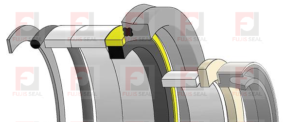 Case Backhoe loader, JIC-G109504 Hydraulic Seal Kit Rod 2.500 X Bore 3.500