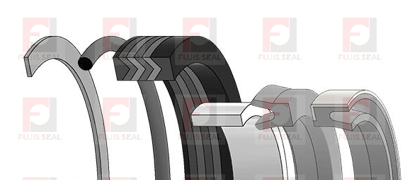 Case Backhoe loader, JIC-G34594 Hydraulic Seal Kit Rod 2.000 X Bore 4.000