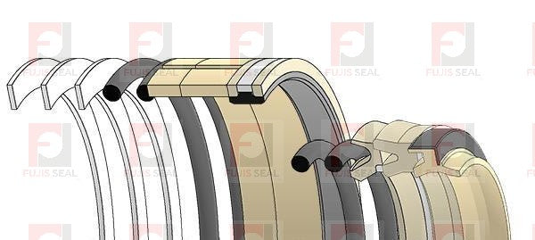 Hyundai Excavator, HYU-91E1-2706, Hydraulic Seal Kit, Rod 85.000 x Bore 125.000, Models R200LC, R210LC