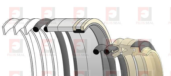 Hyundai Excavator, HYU-91E1-2708, Hydraulic Seal Kit, Rod 80.000 x Bore 120.000, Models R200LC, R210LC
